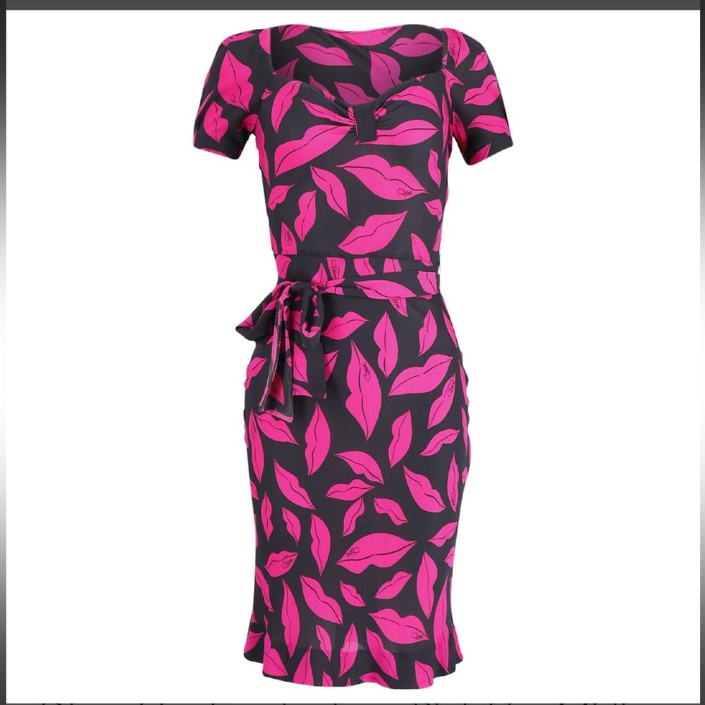 DVF lip dress